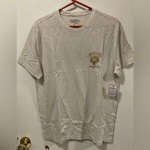 Flag & Anthem Men's Short Sleeve T-Shirt Crew Neck Tee Size Medium Vintage White